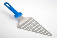 Лопатка для пиццы треугольная 12,5*15 см. нерж. перфорир. ручка пластик Gimetal /1/4/** ТП
